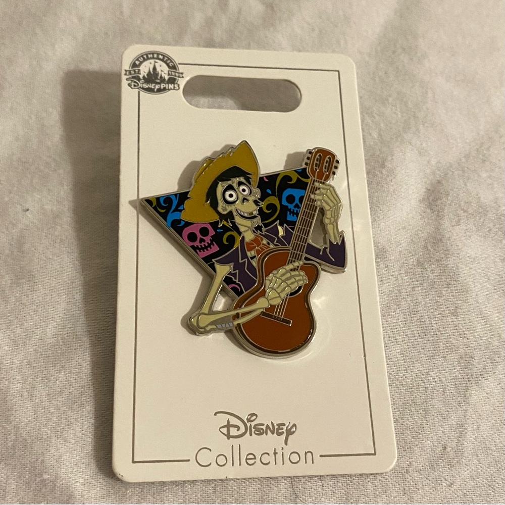 Disney Pin Coco Hector playing guitar Collectors Pin Day of the Dead